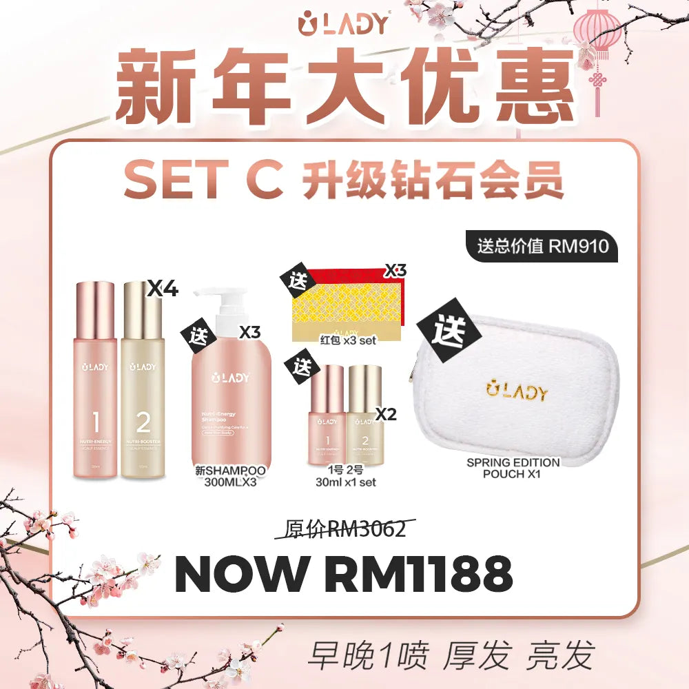 新年大优惠🌸送Q1 季度收藏版毛绒化妆包 ➕ iLady 精美烫金红包